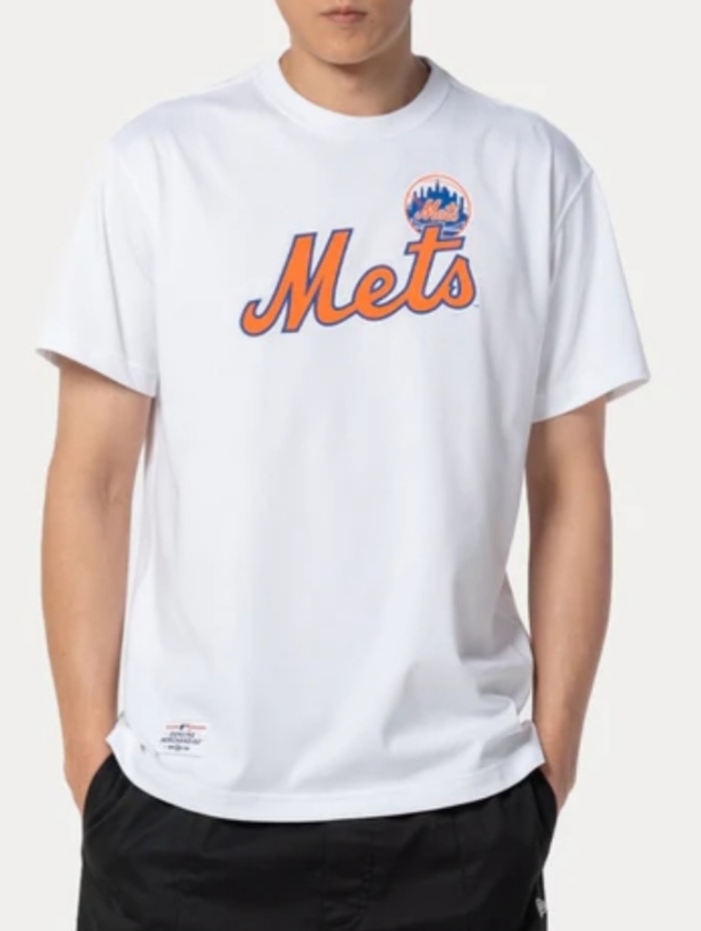 Adidas Men's Mets White Short-Sleeve Logo T-Shirt ~ Size XL